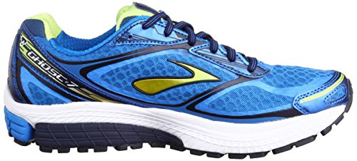 Men's Brooks Ghost 7 Running Shoe Electric Blue Lemonade/Lime Punch/Peact Navy Size 11 M US thumbnail