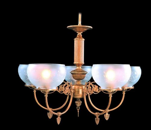 Framburg Chancery 27 Inch 5 Light Chandelier Chancery - 7525 PB - Traditional