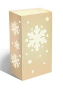 LumaBase Luminarias 51848 12-Count Snowflake Complete Kit