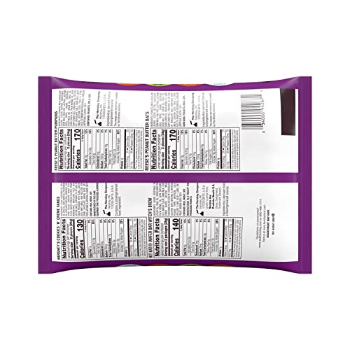 REESE'S, KIT KAT and HERSHEY'S Halloween Lovers Milk Chocolate and Creme Assortment Snack Size Candy, Halloween, 10.96 Oz Variety Bag (20 Pieces) thumbnail