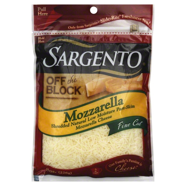Sargento Sargento Off the Block Shredded Cheese, 8 Oz