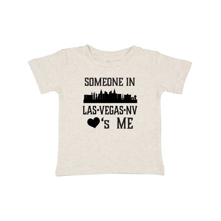 Inktastic Las Vegas Nevada Someone Loves Me Skyline Gift Baby Boy or Baby Girl T-Shirt