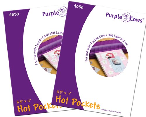 Purple Cows Hot Pocket Super Pack Letter Size Laminating Pockets
