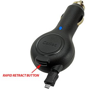 BlackBerry Curve 8530 Retractable Car Charger