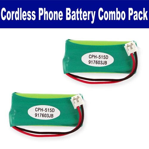 Vtech 6051 Cordless Phone Combo-Pack Includes: 2 X EM-CPH-515D Batteries