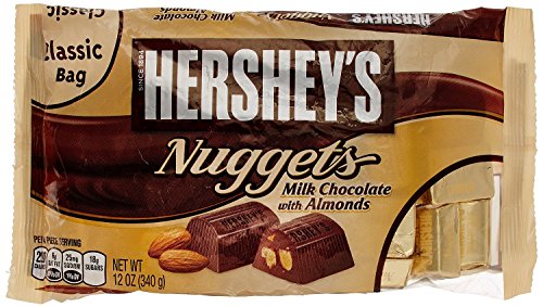 Hershey's Nuggets, Milk Chocolate with Almonds, 12-Ounce Bags (Pack of 4) thumbnail