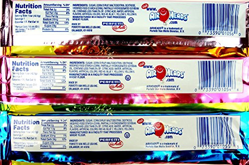 Airheads 2-in-1 Big Bars 3-Flavor Variety: Two 1.5 Oz Bars Each of Pink Lemonade & Orange, Blue Raspberry & Cherry, and Strawberry & Water thumbnail