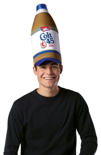 Colt 45 40 Oz Bottle Costume Accessory Hat Adult