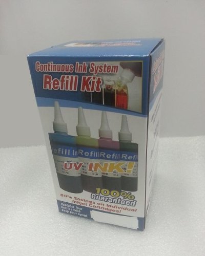Refill 4 Colors Ink Set for CISS of Epson Expression XP 200 300 400 410 WF 2520 2530 2540 Cart T2001/2/3/4