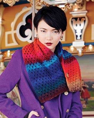 Noro Kureopatora, 1021 - Reds-Greens-Yellow-Orange-Purple thumbnail