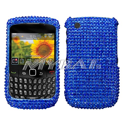 Blue Diamante Protector Cover for BlackBerry 8520, 8530