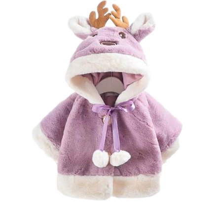 Kids Jackets for Girls Boys Toddlers Baby Cute Ear Button Windproof Thick Plush Fleece Warm Jacket
