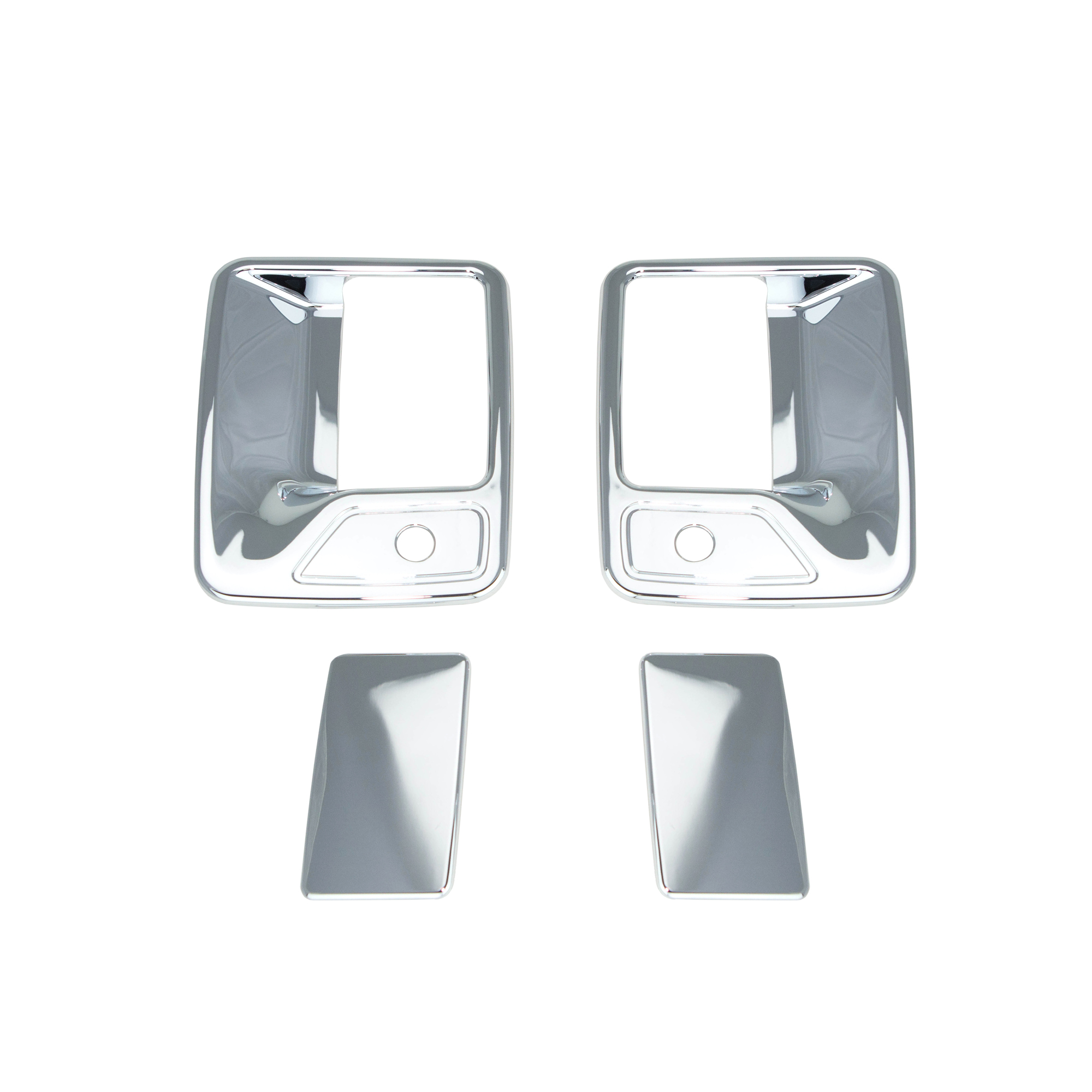 99-14 Ford F250/F350 Superduty Chrome Door Handle Cover 2D W/Passenger Keyhole 99 00 01 02 03 04 05 06 07 08 09 10 11 12 13 14