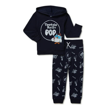 Tootsie Roll Pop Toddler Boy Fleece Hoodie Outfit Set  Sizes 12M-5T