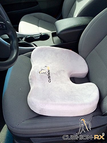 Cushion Rx Premium 3-layer Coccyx Orthopedic Seat Cushion with Memory Foam, Comfort Foam and Cooling Gel. Patent Pending **No Other Seat Cushion Made thumbnail