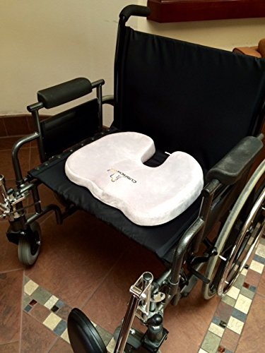 Cushion Rx Premium 3-layer Coccyx Orthopedic Seat Cushion with Memory Foam, Comfort Foam and Cooling Gel. Patent Pending **No Other Seat Cushion Made thumbnail