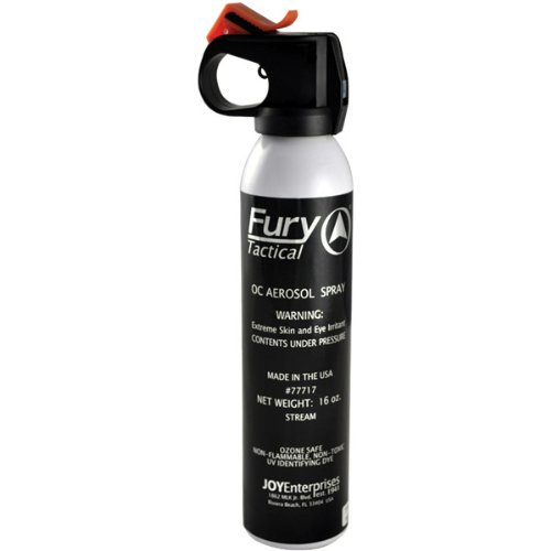 Fury OC 18% Aerosol Red Pepper Spray Fogger Top Home Defender, 16-ounce