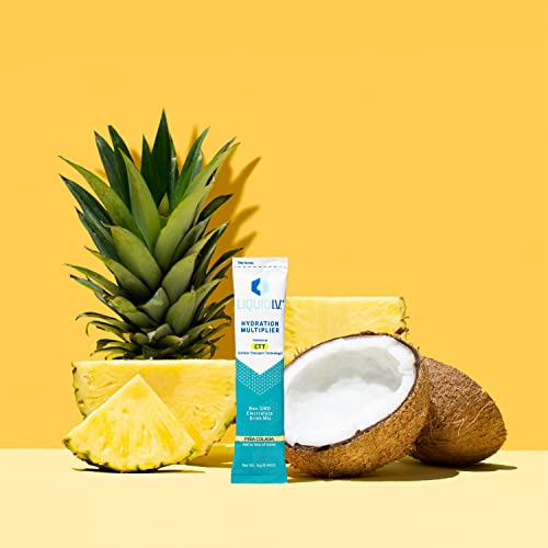 Liquid I.V. Hydration Multiplier - Pina Colada - Hydration Powder Packets | Electrolyte Drink Mix | Easy Open Single-Serving Stick | Non-GMO | 16 Stic thumbnail