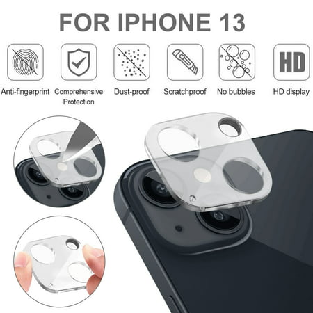 FengLS 1 PCS Metal Tempered Glass Screen Rear Camera Lens Protector for iPhone 13 2021 New 09-Electronics-12A#7681 Electronics MYF1 PCS Metal