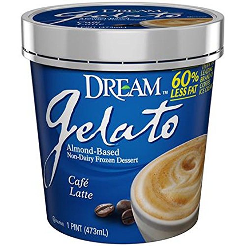GELATO, ALMOND-BASED NON-DAIRY FROZEN DESSERT, CAFE LATTE