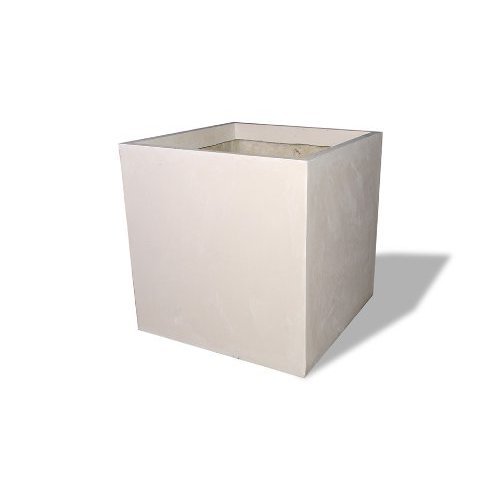Amedeo Design ResinStone 2313-3L Square Planter, 28 by 28 by 28-Inch, Limestone