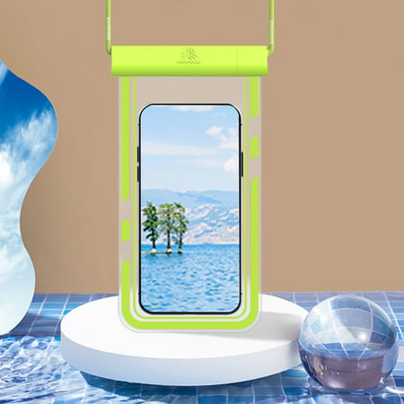 Fiudx Universal Waterproof Phone Pouch IPX8 Waterproof Phone Case for Beach Underwater Cellphone Dry Bag with Lanyard Fits All Phones up to 6.5IN 2289