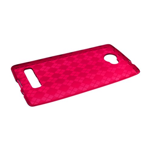 Htc 8x / 6990 Skin Tpu Transparent,checker Red #503