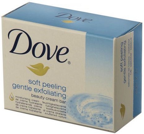 Dove Gentle Exfoliating Beauty Cream Bar Soap 3.5 Oz / 100 Gr (Pack of 12 Bars)
