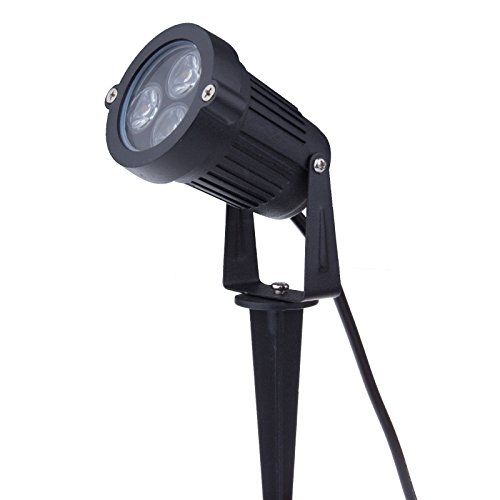 Lemonbest® Outdoor IP65 Water-resistant LED Landscape Lamp Garden Wall Yard Path Steps Lawn Lighting Spot Light (Warm White, 12V DC /Spiked)