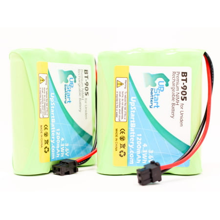 2x Pack - UpStart Battery RadioShack 43-3535 Battery - Replacement for RadioShack Cordless Phone Battery (1200mAh  3.6V  NI-MH)