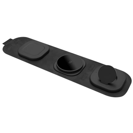 MIANHT Three in One Magnetic Suction 15W Wireless Charger Suitable for Watch Headset Mobile Phone Folding Bracket - 2022 Three in One S-#10277