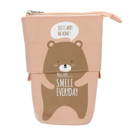 Usupdd Cartoon Cute Sliding Pencil Case Box Unique Telescopic Pencil Bag Stationery Box Storage Bag Usupdd WLL220812-8306