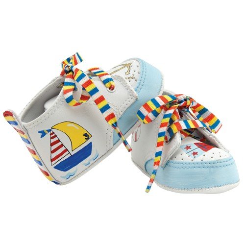 Ahoy Matey Baby Shoes in Gift Box by Lil Tootsie 0 - 6 Months