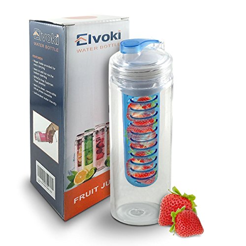 Water Bottle Infuser - Sport Fruit Infused Water Bottle 24 Ounce - Create Your Own Unique Flavored Water - Endless Options to Enjoy Your Water - Fun E