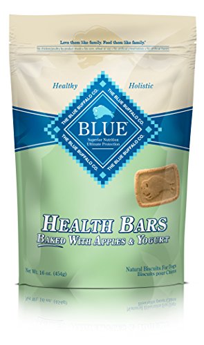 Blue Buffalo Health Bars Oven-Baked with Natural Ingredients Apples & Yogurt Crunchy Dog Biscuits, 16 Oz