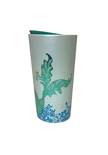 Starbucks Double Wall Tumbler Siren Holding Gold Mug 12 Oz thumbnail