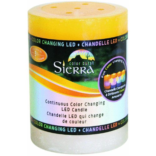 Sierra JTBC9657-8 Colorburst Color-Changing LED Candle
