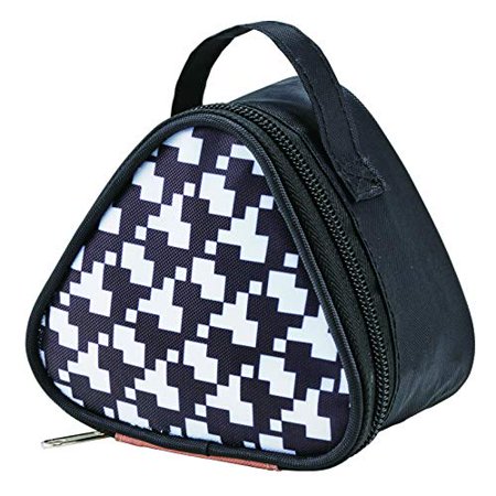 Turn Onigiri Case Pouch Cold Box Lunch Lunch 2 Pieces 10 × 8.5 × 10.5cm Cool Black P-3443