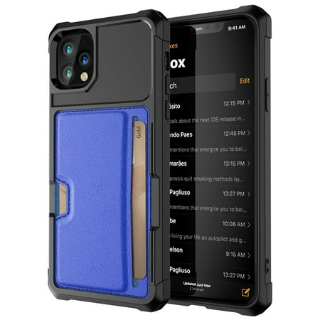 MIANHT for iPhone 12 Pro Premium Leather Wallet Card Shockproof Car Phone Case Cover - 2022 for iPhone 12 T-#7786