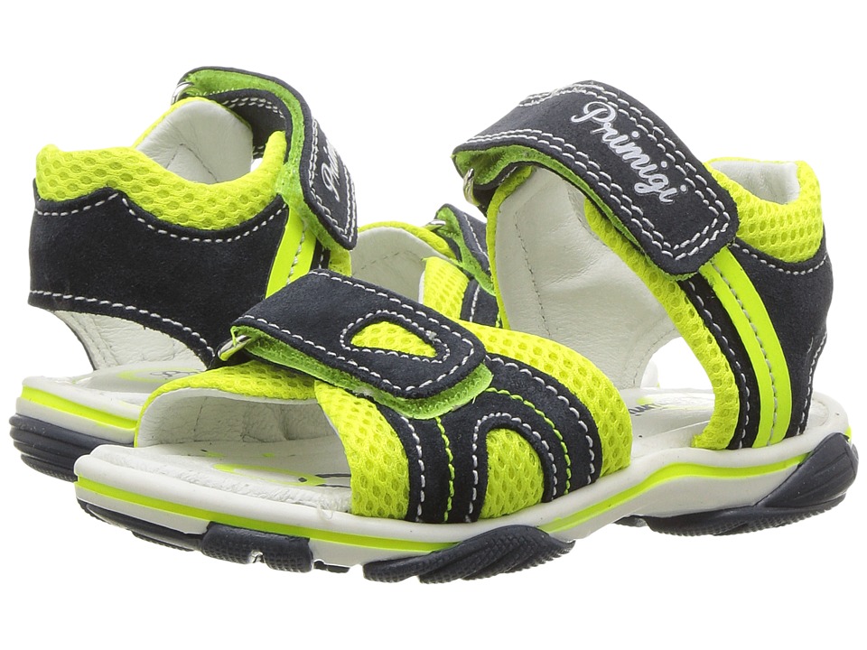 Primigi Kids - PSS 7082 (Toddler) (Navy/Yellow) Boy's Shoes