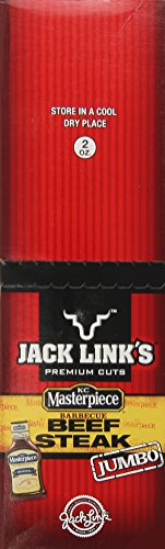 Jack Link's Premium Cuts Beef Steak, KC Masterpiece Barbecue, Jumbo, 2-Ounce (Pack of 12) thumbnail