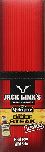Jack Link's Premium Cuts Beef Steak, KC Masterpiece Barbecue, Jumbo, 2-Ounce (Pack of 12) thumbnail