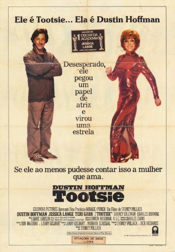 Tootsie Framed Poster Movie Brazilian 11 X 17 Inches - 28cm X 44cm Dustin Hoffman Jessica Lange Teri Garr Dabney Coleman