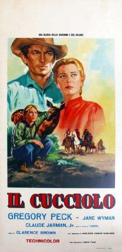 The Yearling Poster Movie Italian 13 X 28 Inches - 34cm X 72cm Gregory Peck Jane Wyman Claude Jarman Jr. Chill Wills