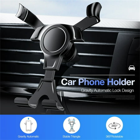 Usupdd Universal Mobile Car Phone Holder Air-Vent Gravity Sensor Mobile Stand Smartphone Car Accessory Design Mount Cradle Stand Usupdd 2208-4579