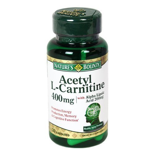 Nature's Bounty Acetyl L-Carnitine 400 Mg with Alpha Lipoic Acid 200 Mg Capsules - 30 Ct (Pack of 2) thumbnail