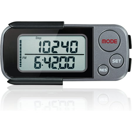 Pedometer for Walking  3D Pedometer with Clip and Strap  30 Days Memory  Accurate Step Counter  Walking Distance Miles/Km  Calorie Counter  Daily Targ