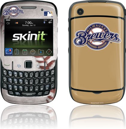 MLB - Milwaukee Brewers - Milwaukee Brewers Game Ball - BlackBerry Curve 8530 - Skinit Skin thumbnail