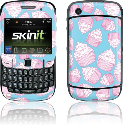 Pink Fashion - Blue Cupcake - BlackBerry Curve 8530 - Skinit Skin thumbnail