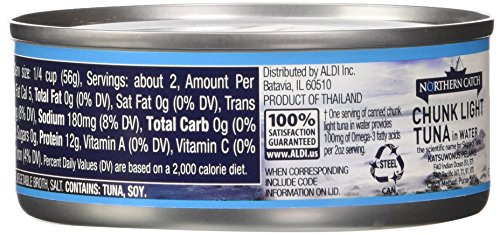 Northern Catch Premium Chunk Light Tuna in Water, 4.5-Ounce (Pack of 12) thumbnail